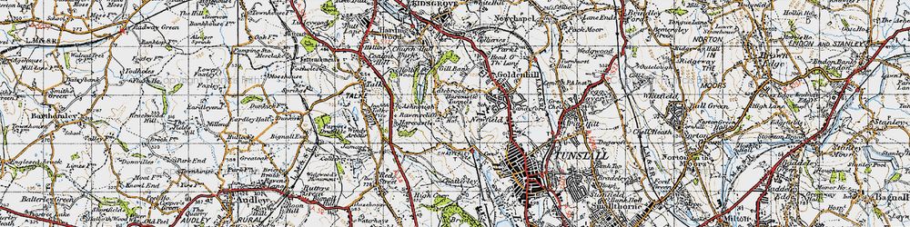 Old map of Ravenscliffe in 1946