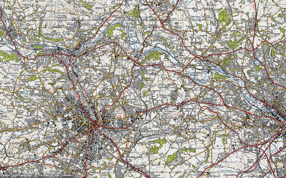 Old Map of Ravenscliffe, 1947 in 1947