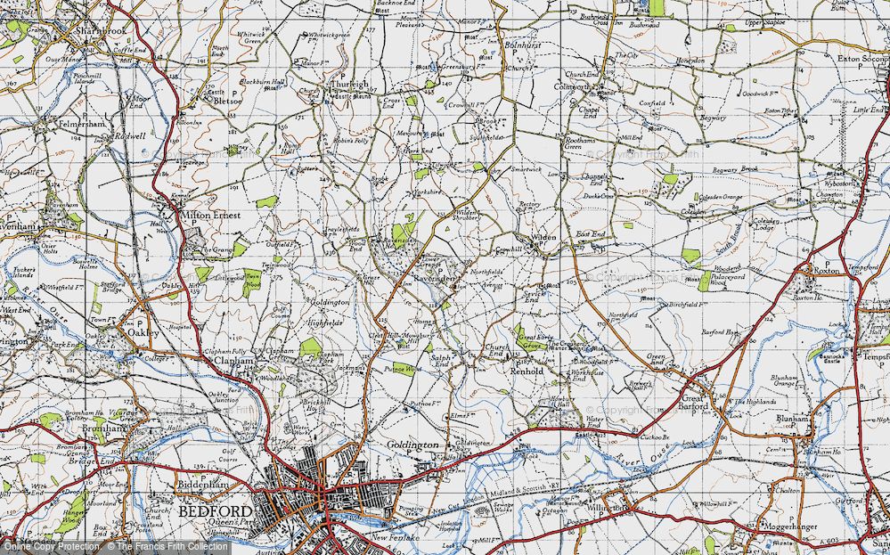 Old Map of Ravensden, 1946 in 1946