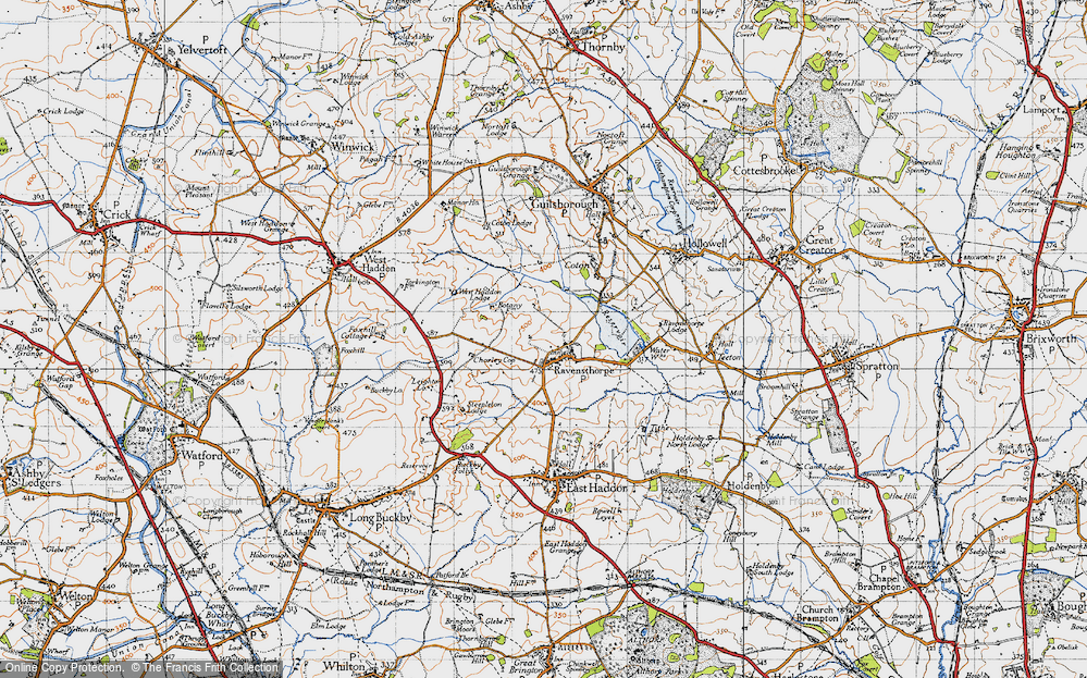 Old Map of Ravensthorpe, 1946 in 1946