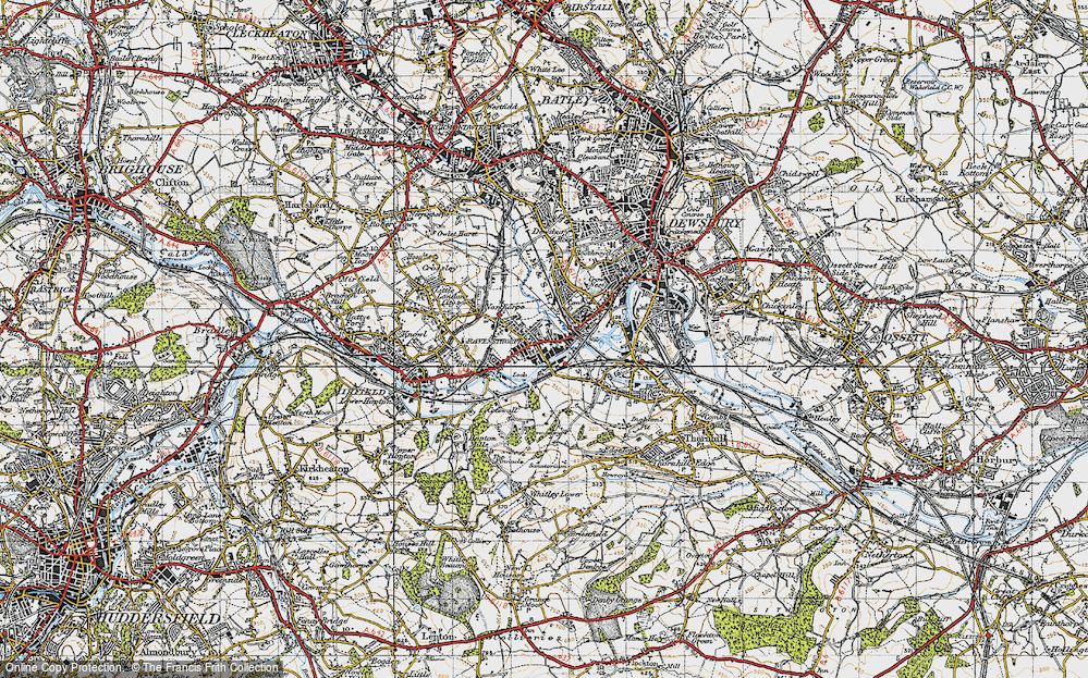 Old Map of Ravensthorpe, 1947 in 1947