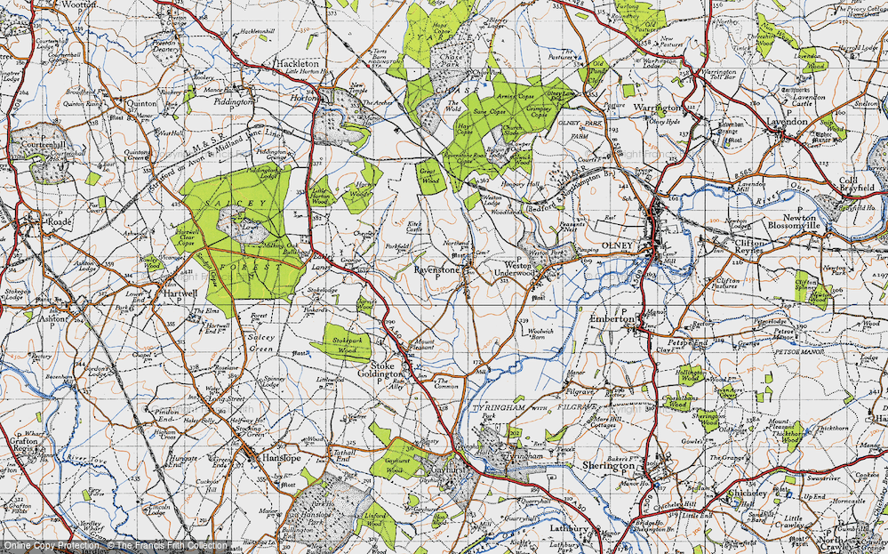 Old Map of Ravenstone, 1946 in 1946