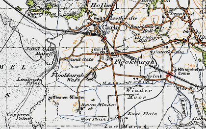 Old map of Ravenstown in 1947