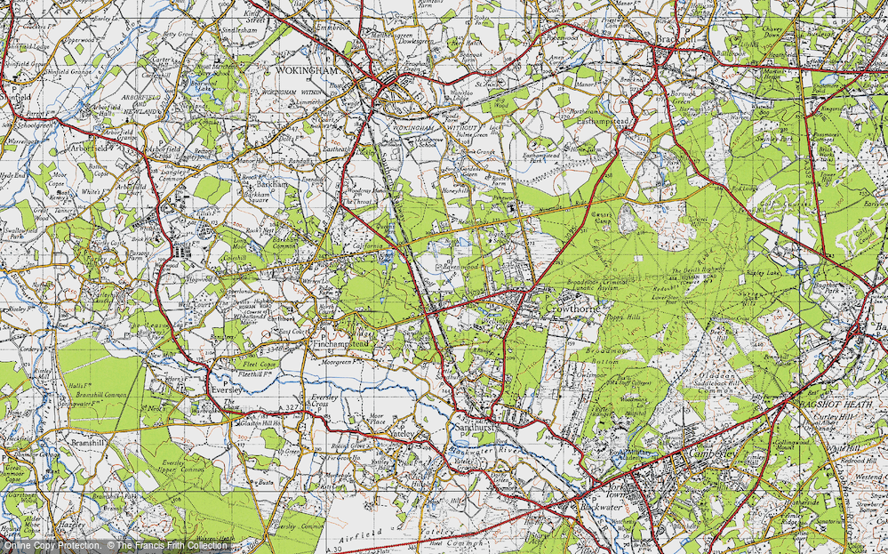 Old Map of Ravenswood Village Settlement, 1940 in 1940