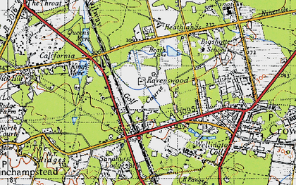 Old map of Sandhurst Lodge in 1940