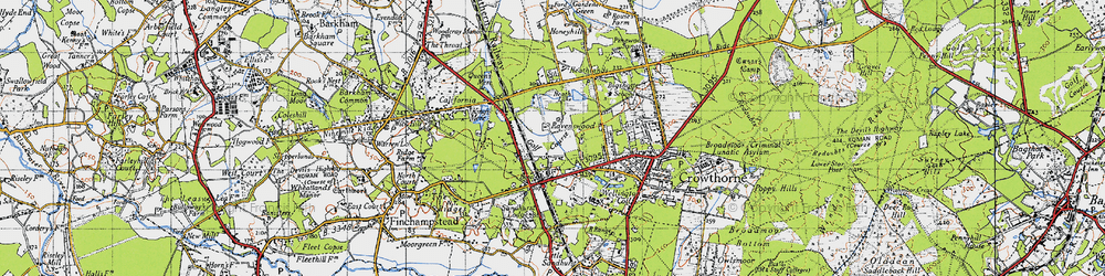 Old map of Sandhurst Lodge in 1940