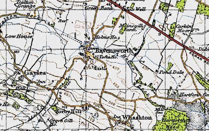 Old map of Ravensworth in 1947