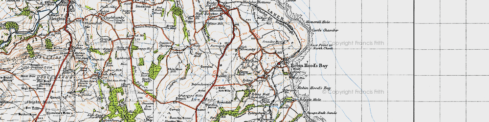 Old map of Raw in 1947