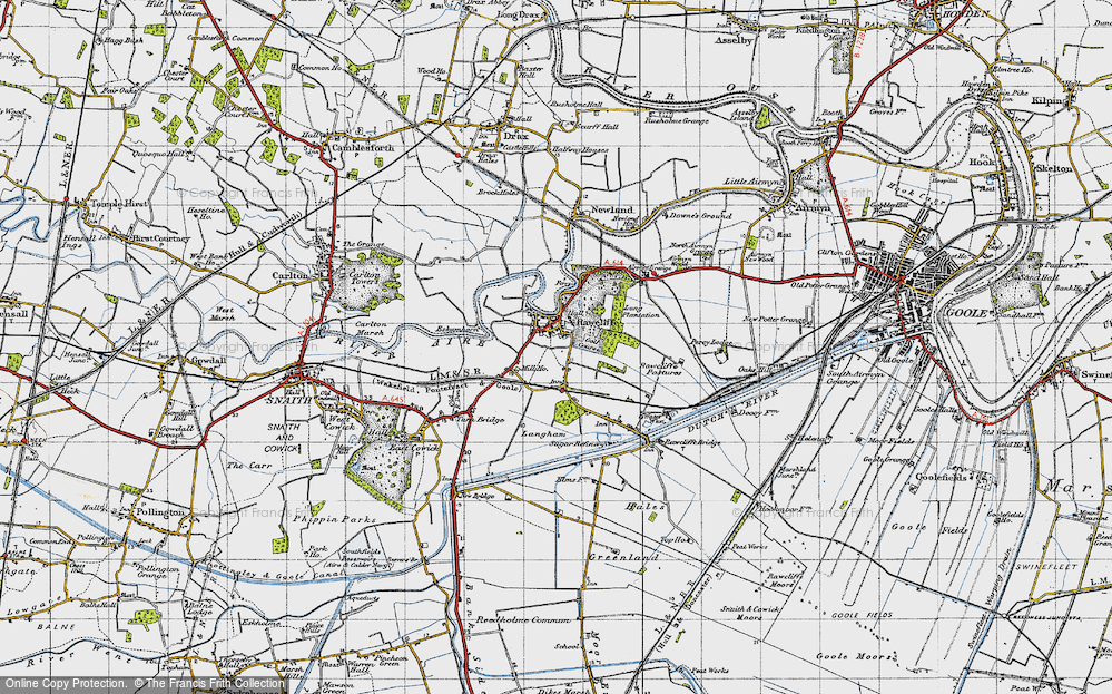 Old Map of Rawcliffe, 1947 in 1947
