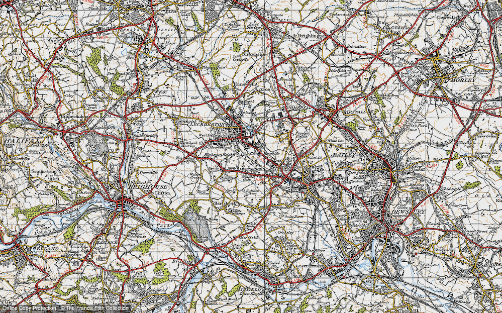 Old Map of Rawfolds, 1947 in 1947