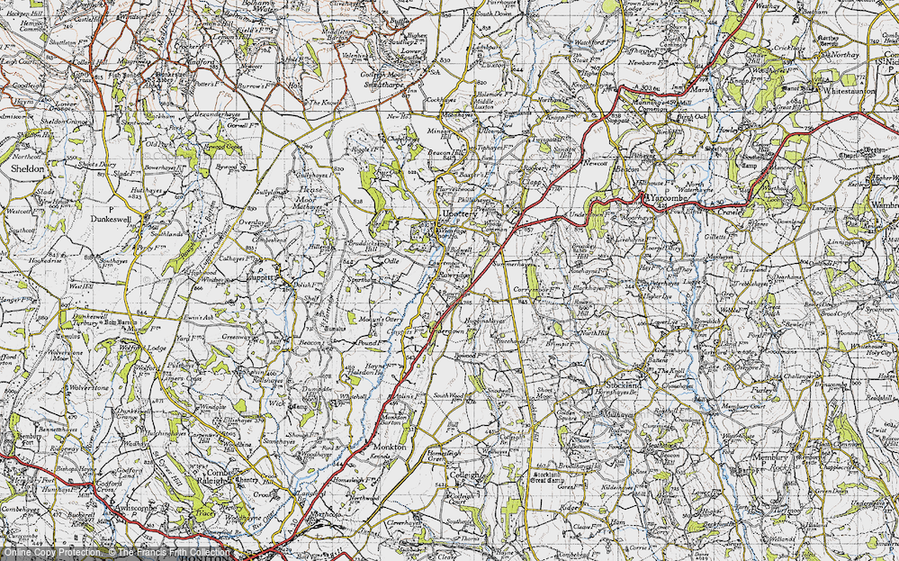 Old Map of Rawridge, 1946 in 1946