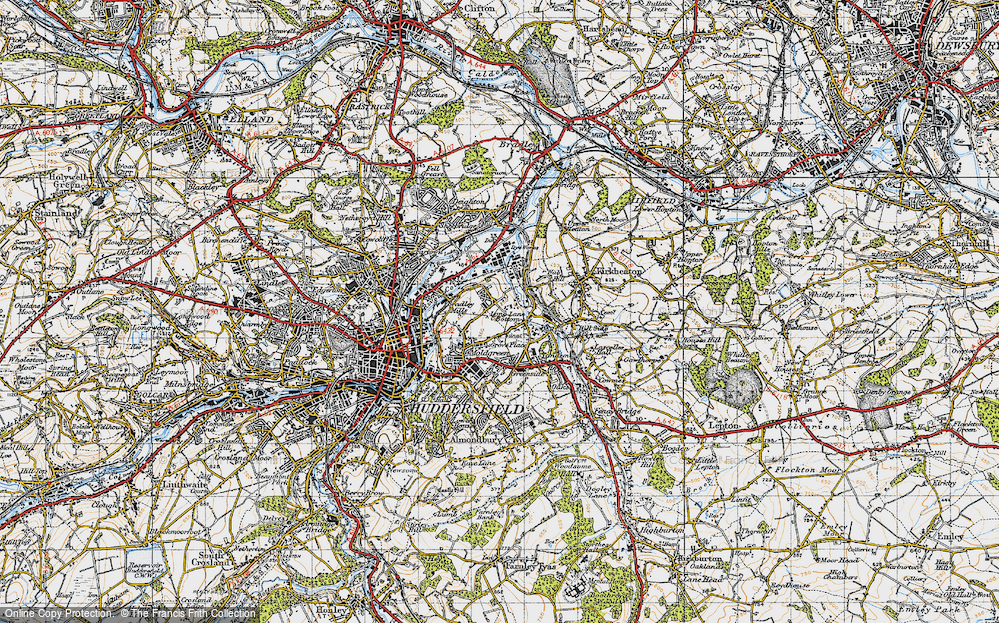 Old Map of Rawthorpe, 1947 in 1947