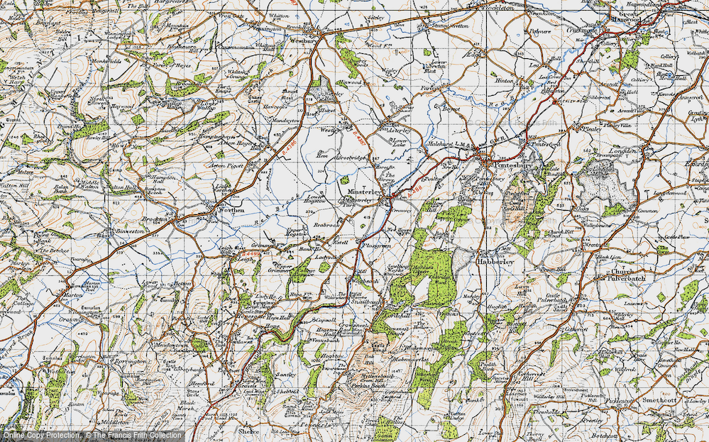 Old Map of Reabrook, 1947 in 1947