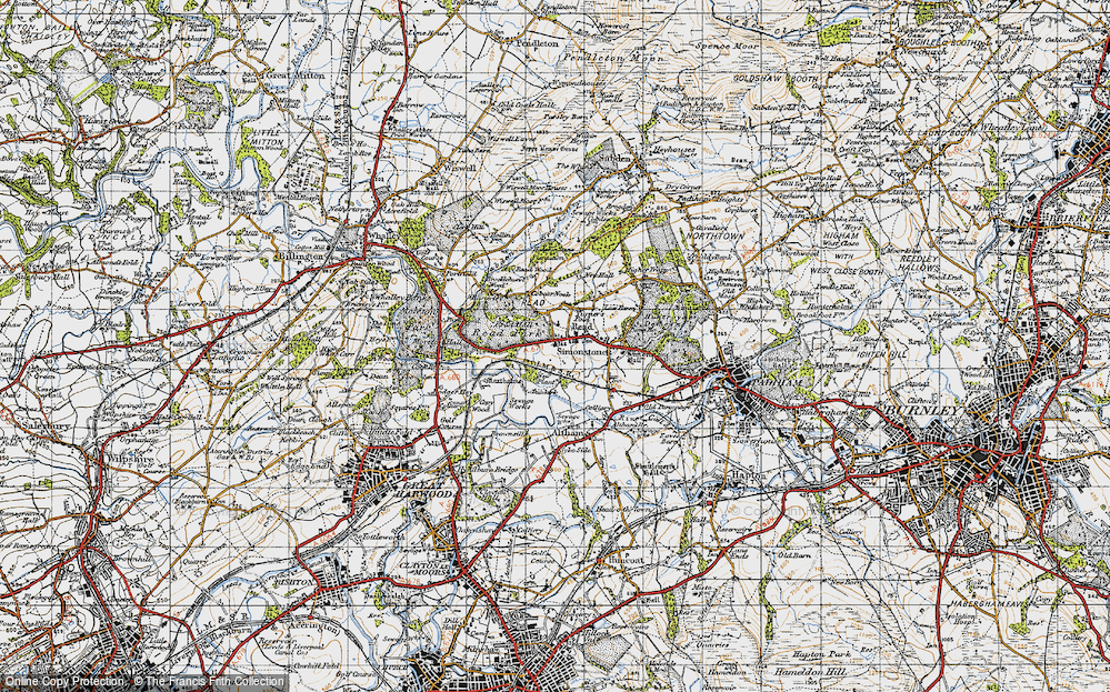 Old Map of Read, 1947 in 1947
