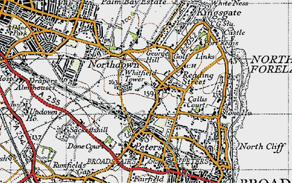 Old map of Reading Street in 1947