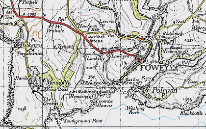 Old map of Lescrow in 1946