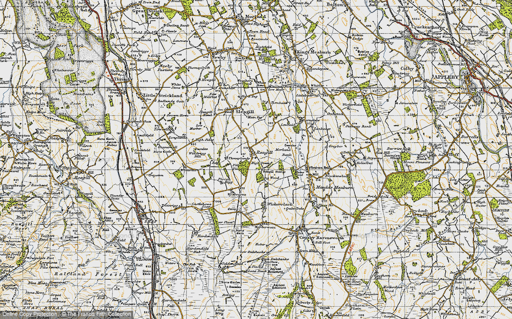 Old Map of Reagill, 1947 in 1947