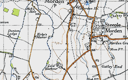 Old map of Red Barn in 1946
