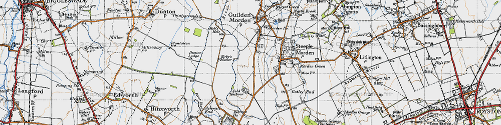 Old map of Red Barn in 1946