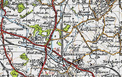 Old map of Lawton Hall in 1947