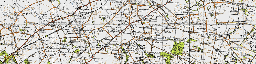 Old map of Red Dial in 1947
