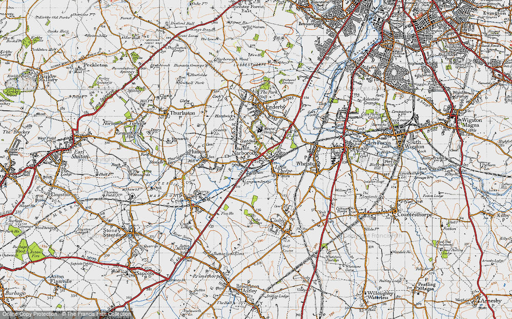 Old Map of Red Hill, 1946 in 1946