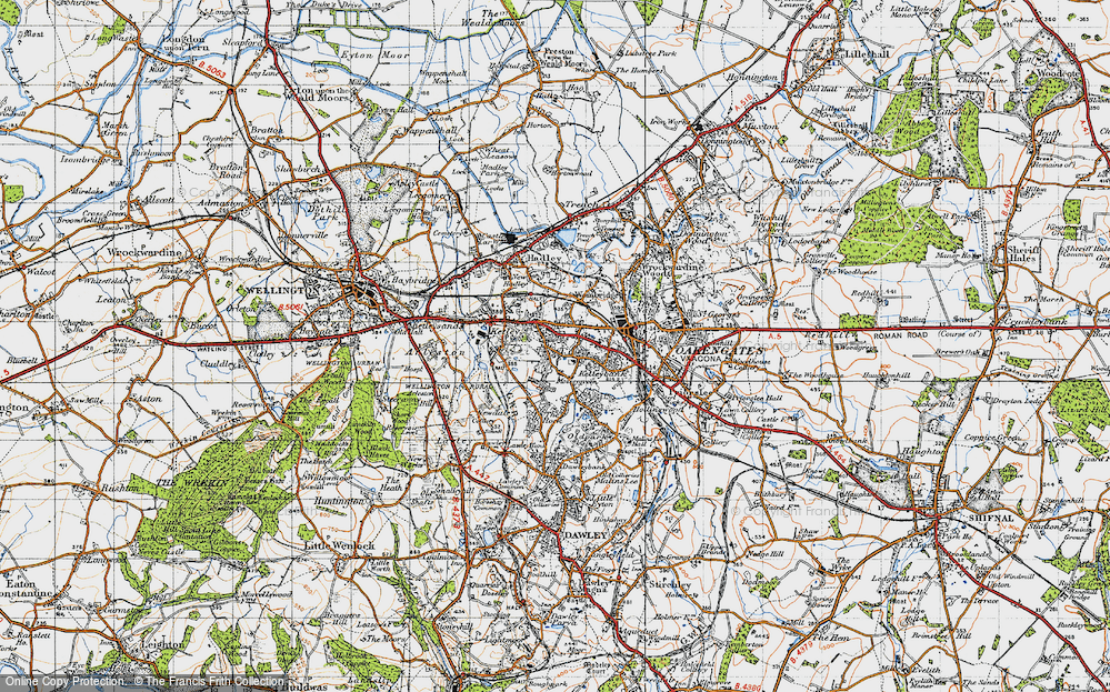 Old Map of Red Lake, 1947 in 1947