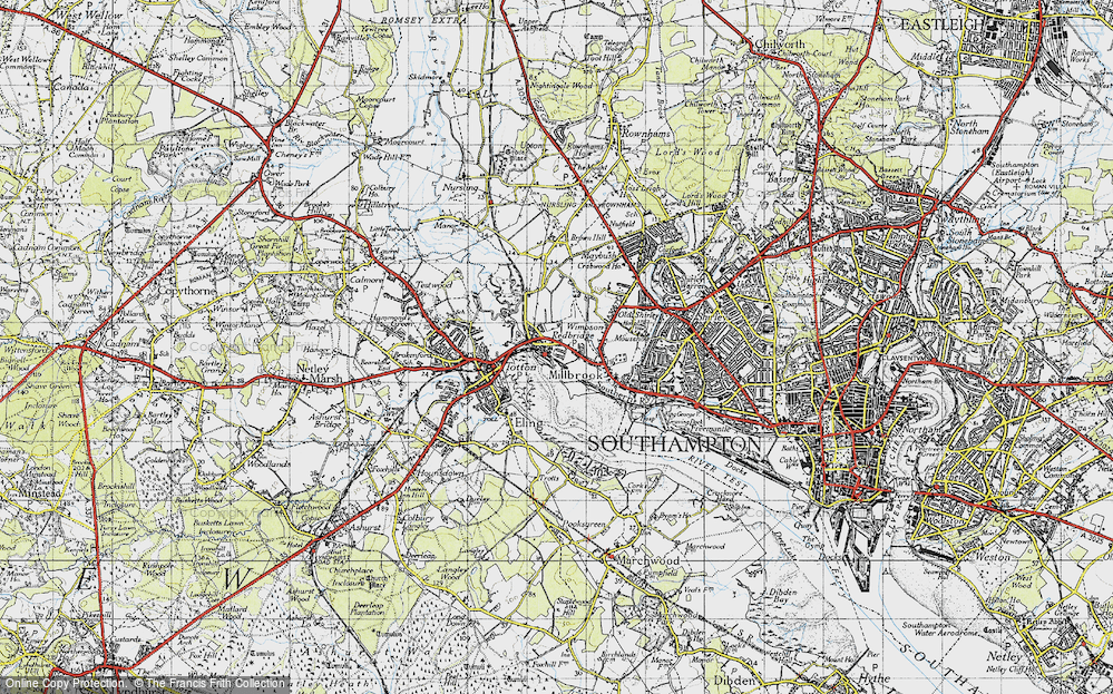 Old Map of Redbridge, 1945 in 1945