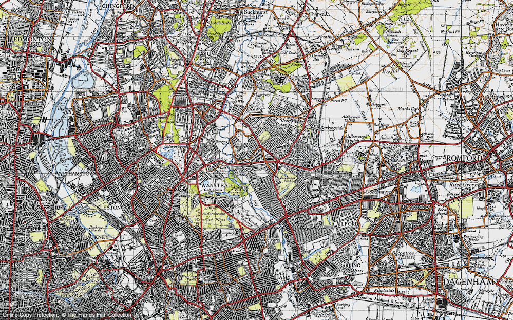 Old Map of Redbridge, 1946 in 1946