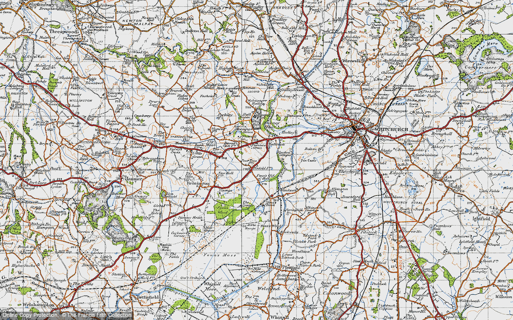 Old Map of Redbrook, 1947 in 1947