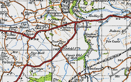 Old map of Redbrook in 1947