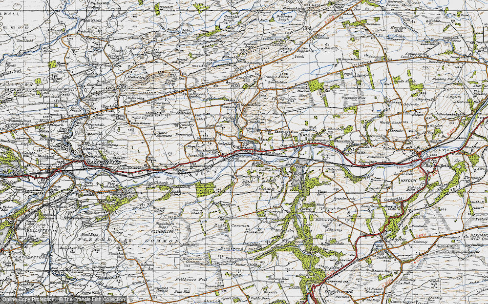 Old Map of Redburn, 1947 in 1947
