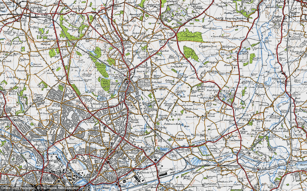 Old Map of Reddicap Heath, 1946 in 1946