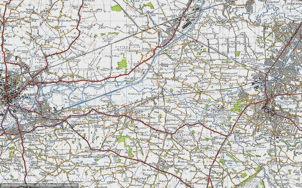 Old Map of Reddish, 1947 in 1947