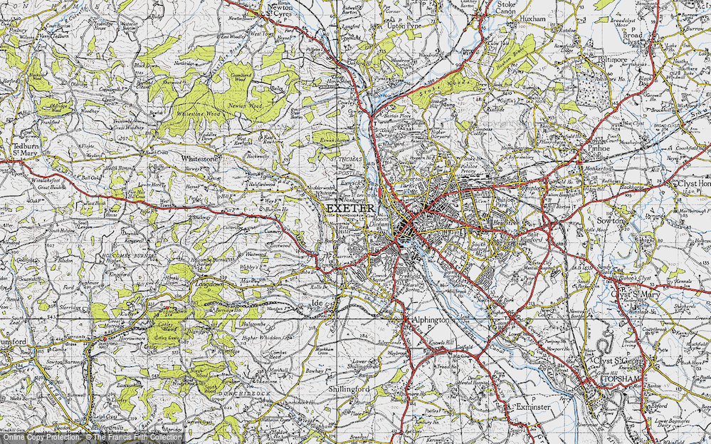 Old Map of Redhills, 1946 in 1946