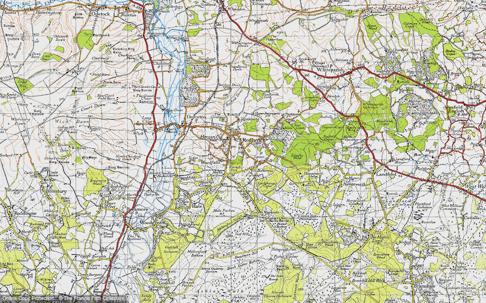 Old Map of Redlynch, 1940 in 1940