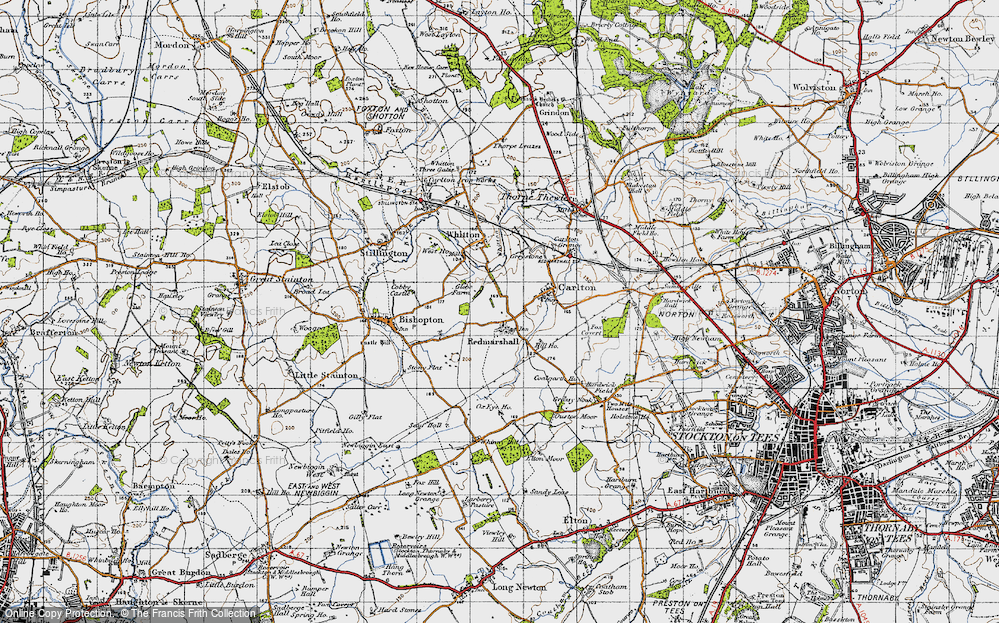 Old Map of Redmarshall, 1947 in 1947