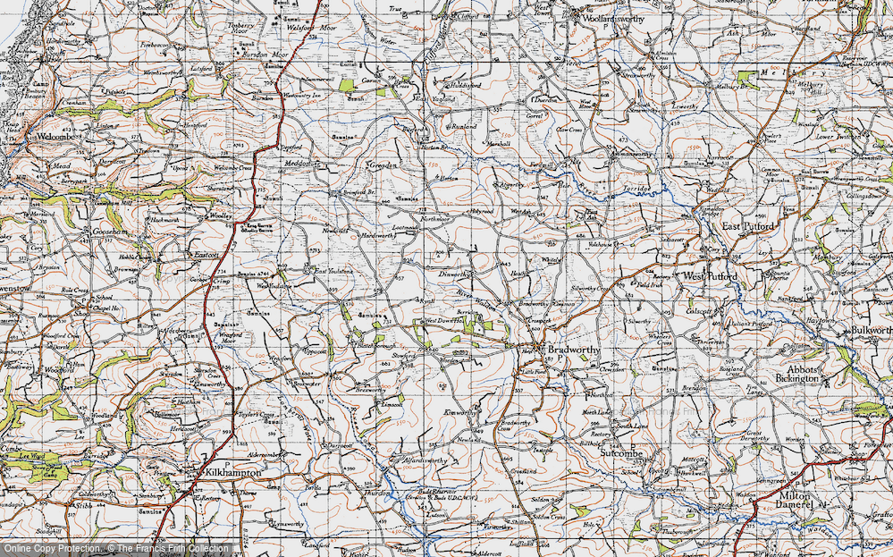 Old Map of Redmonsford, 1946 in 1946