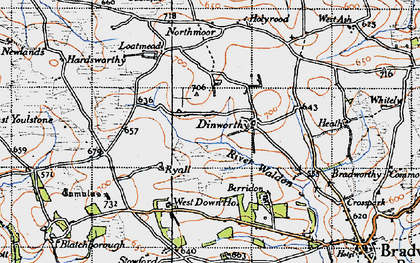 Old map of Redmonsford in 1946