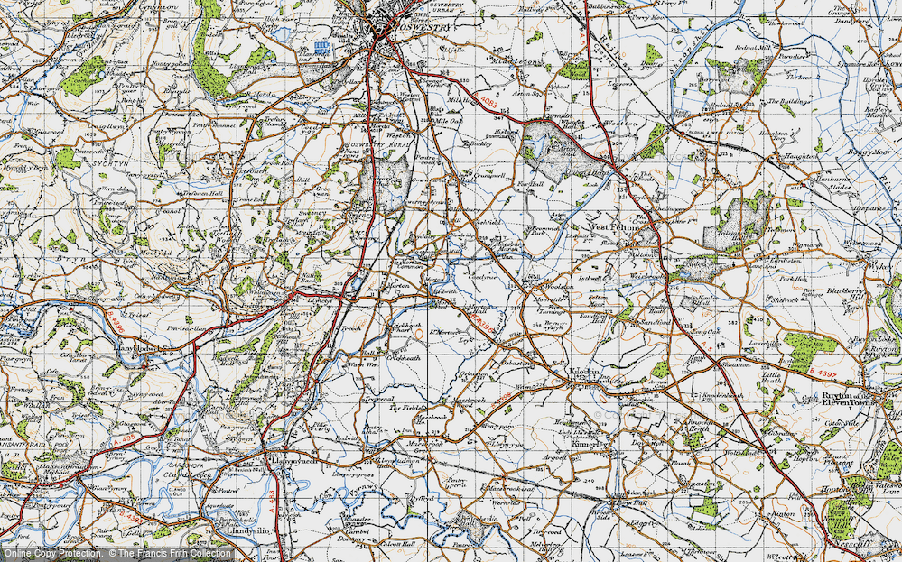 Old Map of Redwith, 1947 in 1947