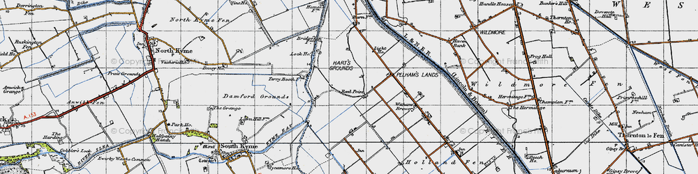 Old map of Reed Point in 1946