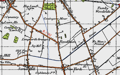 Old map of Reedham in 1946