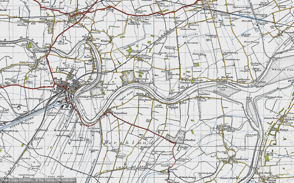 Old Map of Reedness, 1947 in 1947