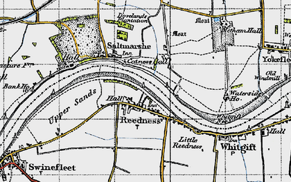 Old map of Whitgift Ness in 1947