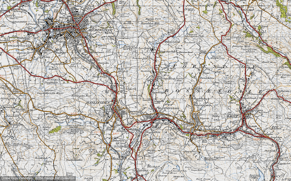 Old Map of Reeds Holme, 1947 in 1947