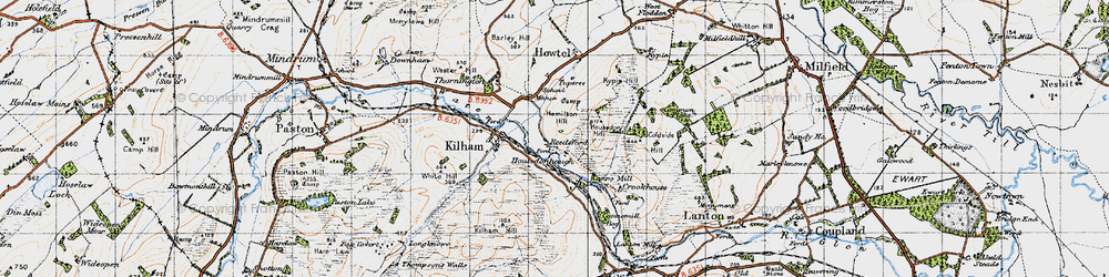 Old map of Reedsford in 1947