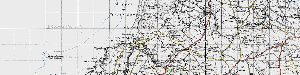 Old map of Reen Manor in 1946