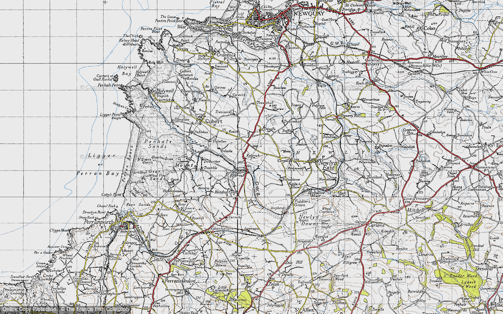 Old Map of Rejerrah, 1946 in 1946