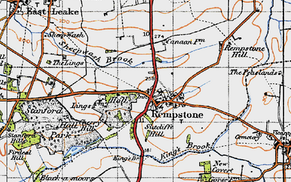 Old map of Rempstone in 1946