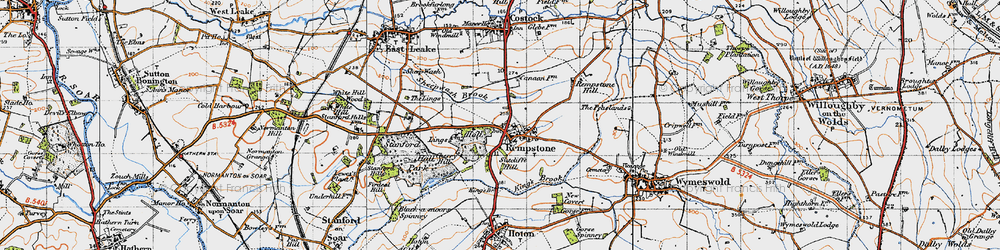 Old map of Rempstone in 1946